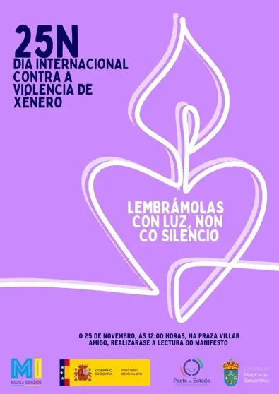 Que a nosa luz apague para sempre a violencia