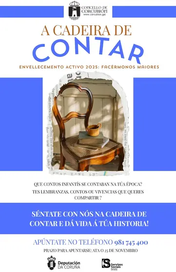 Cadeira de contar en Corcubion