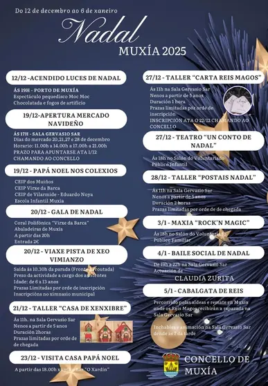 programa Nadal Muxia 2025