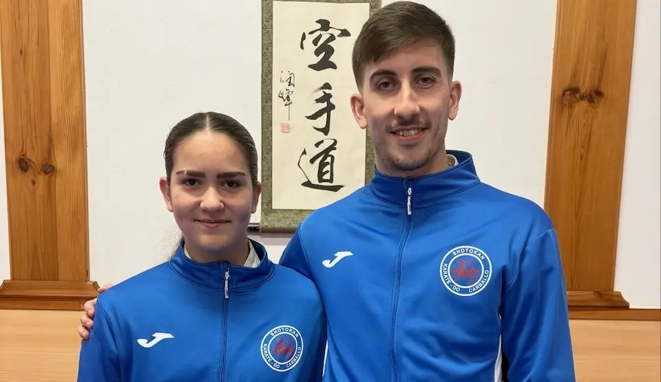 Daniela Garcia e Alejandro Felpeto do Karate-Do Carballo
