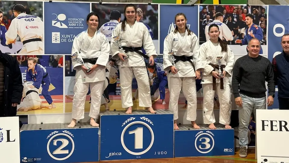 Lucia Pazos e Aroa Blanco no Campionato Galego Junior Judo 2026