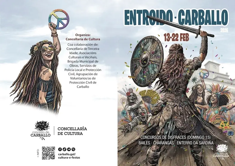 Cartel Entroido Carballo 2025