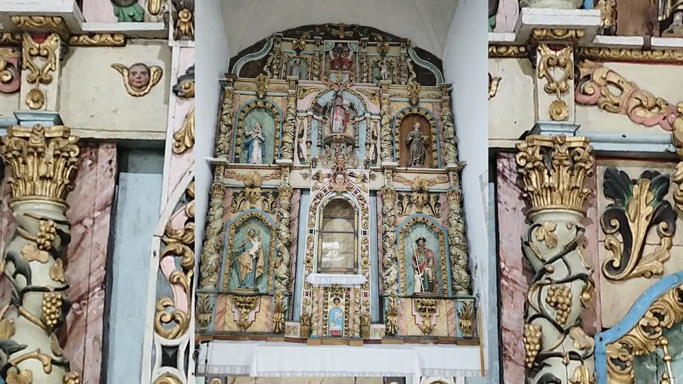  Interior da igrexa de Santa María de Cereo, en Coristanco, onde o P. González Santalla fundou un xubileu-Foto-Luis Bermudez