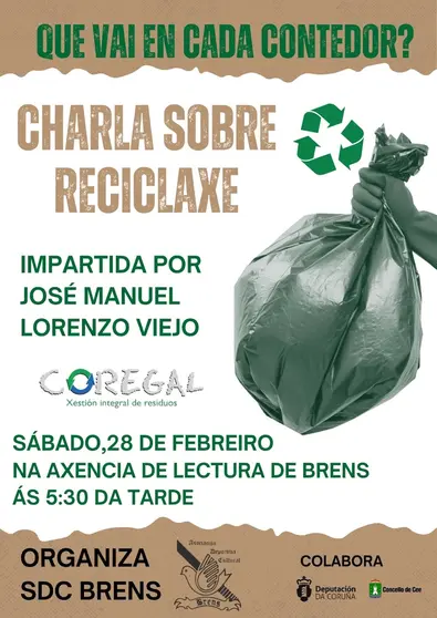 Charla reciclaxe en Brens