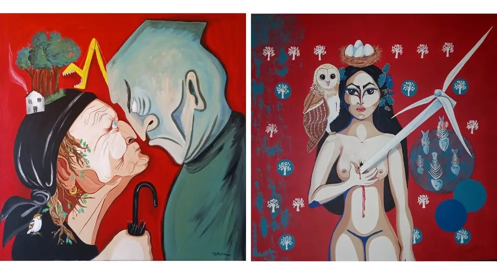 As Encobras e Bosque animado obras de Viki Rivadulla