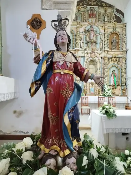 Imaxe de Nosa Señora de Cereo, citada no artigo. Foto-Luis Bermudez