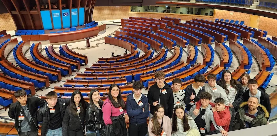 IES Pedra da Aguia no Hemiciclo Consejo de Europa