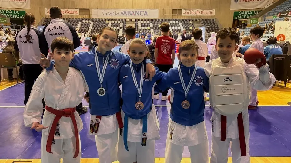 Club Karate Carballo no Campionato Galego Infantil