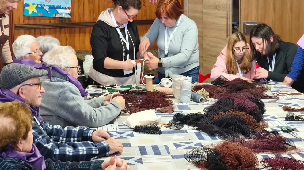 Redeiras de Corme na Casa do Maior de Ponteceso