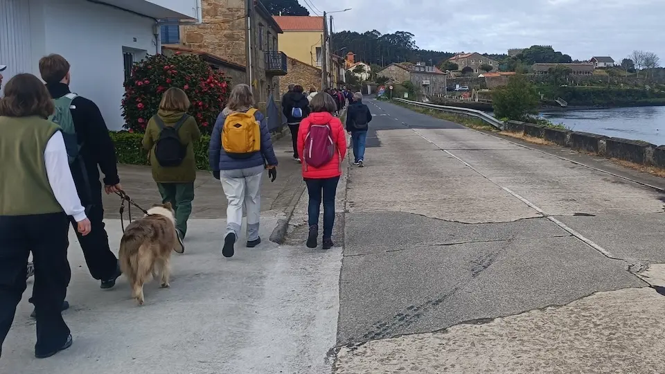 andaina pola Via Celtica na Ponte do Porto