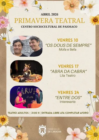 Primavera Teatral Paiosaco Laracha 2026