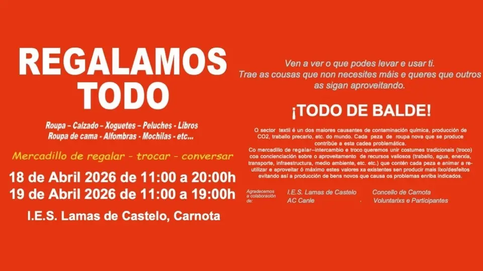 Regalamos todo Carnota