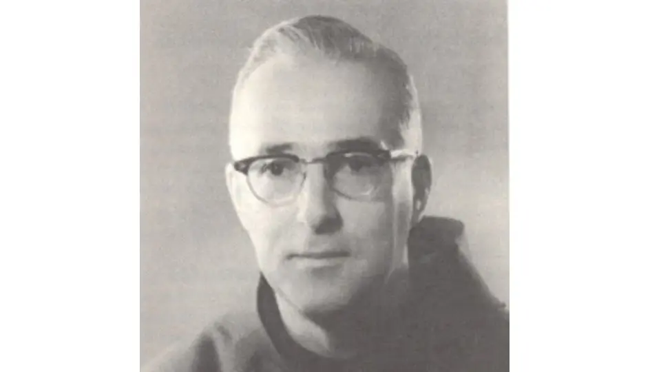 O frade Lino Gómez Canedo.Foto-Revista Nos