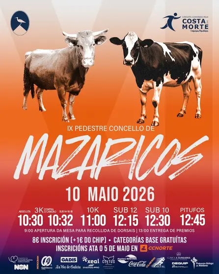 Carreira Correndo pola Costa da Morte en Mazaricos