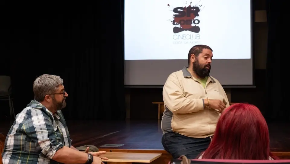 Alex Lopez e Edu López no Cineclub Costa da Morte-Foto-Rebeca Ayala