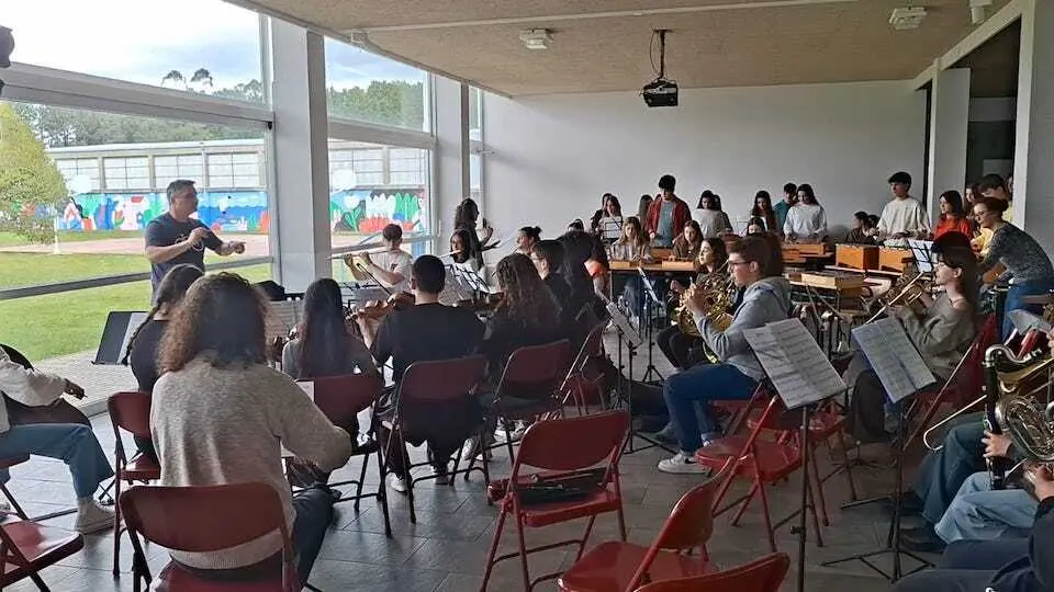 Conservatorio Carballo co IES Parga Pondal