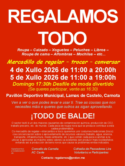 Regalamos todo carnota