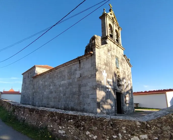 Igrexa de San Breixo de Oza, parroquia de nacemento do P. Ignacio García. Foto do autor