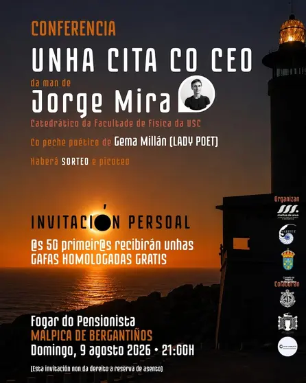 Eclipse dende Malpica con Jorge Mira