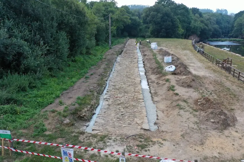 FOTO 3 O Concello de Zas recupera a totalidade do Camiño Real, antiga calzada romana de Brandomil, e garante a súa conservación