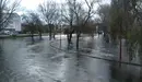 Rio Anllons desbordado en Carballo