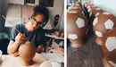 Maria Canedo de Feituras facendo os balons da oleria de Buno