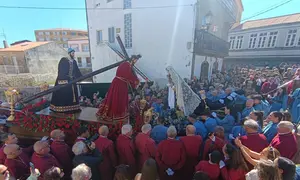 Procesion do Santo Encontro na Semana Santa de Fisterra 2026
