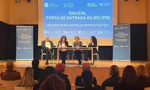 Mesa institucional na Xornada formativa practica sobre o eclipse da CMAT