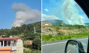 Incendio en San Mamede-Carnota