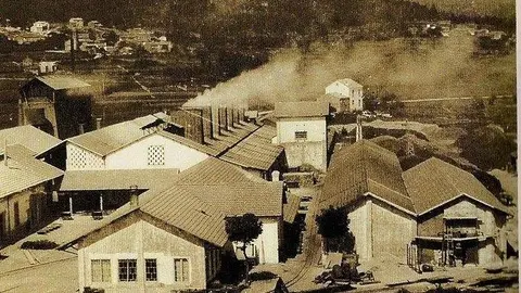 Foto antiga da fabrica de Brens
