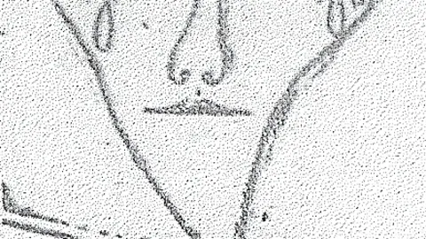 Anton ZApata debuxa a Castelao en 1951