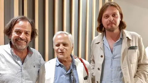 O presidente do ARGA, Juan Cruz, e Abraham Trillo