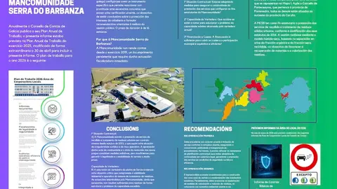 Infografia Informe Fiscalizacion Consello de Contas Mancomunidade Serra do Barbanza