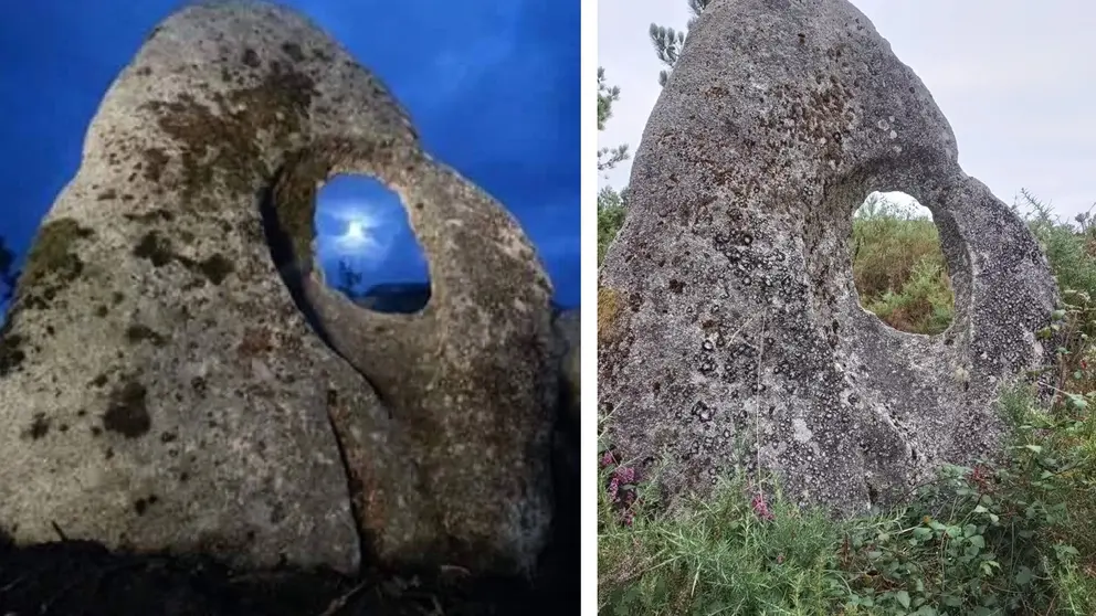PEdra Furada roubada en Vimianzo-Fotos de Suso Ponte e David Roget