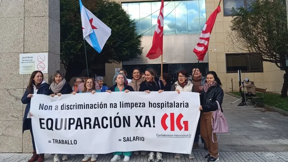 Folga das traballadoras da limpeza