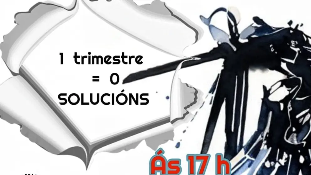 Concentracion ANPAS GAlegas en Cee contra os recortes no ensino