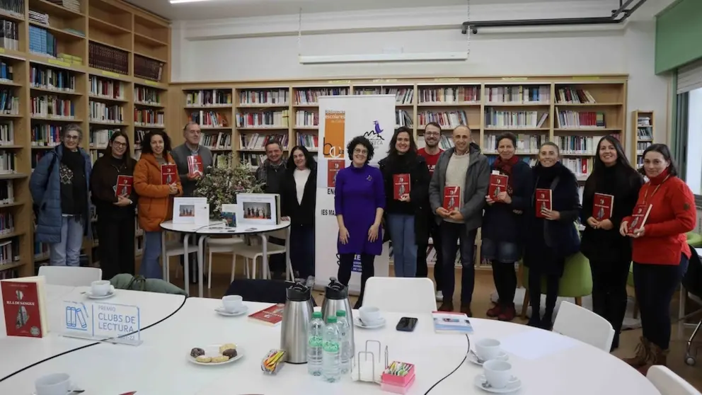 Camen Valiña no IES de Baio