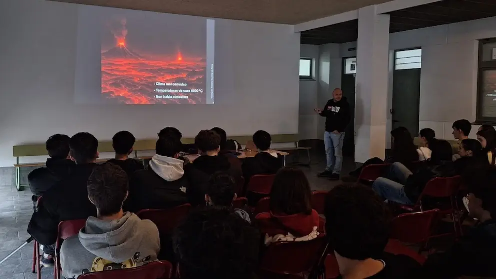 Armand Hernández no IES Parga Pondal
