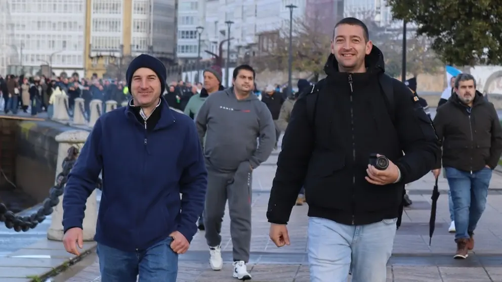 Luis Suena e Roberto Vidal patrons de Laxe e Corme