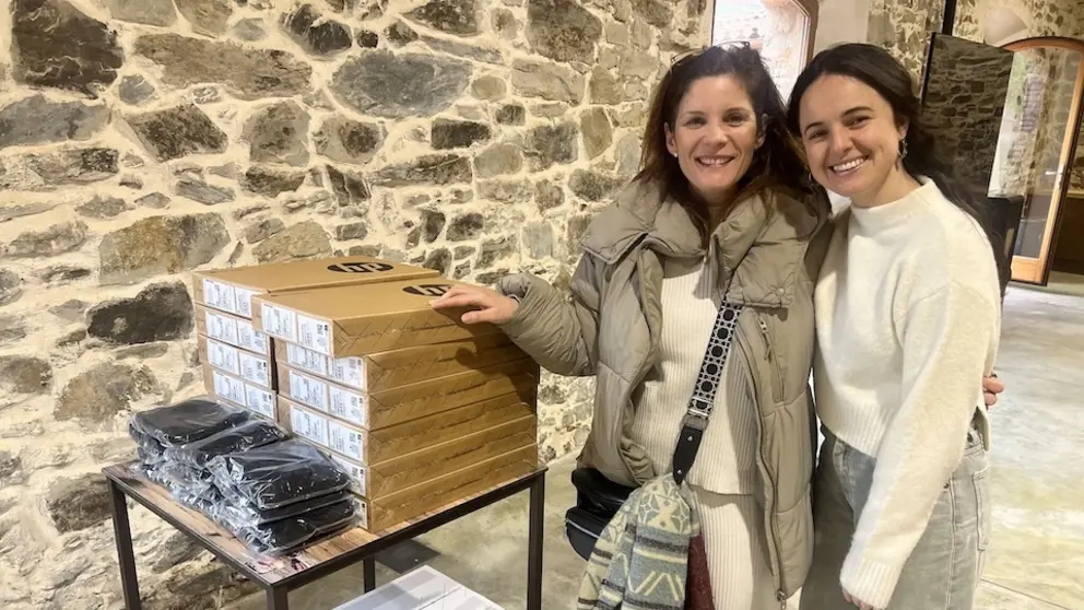 Ines Silva do Coliving de Laxe cos novos equipos