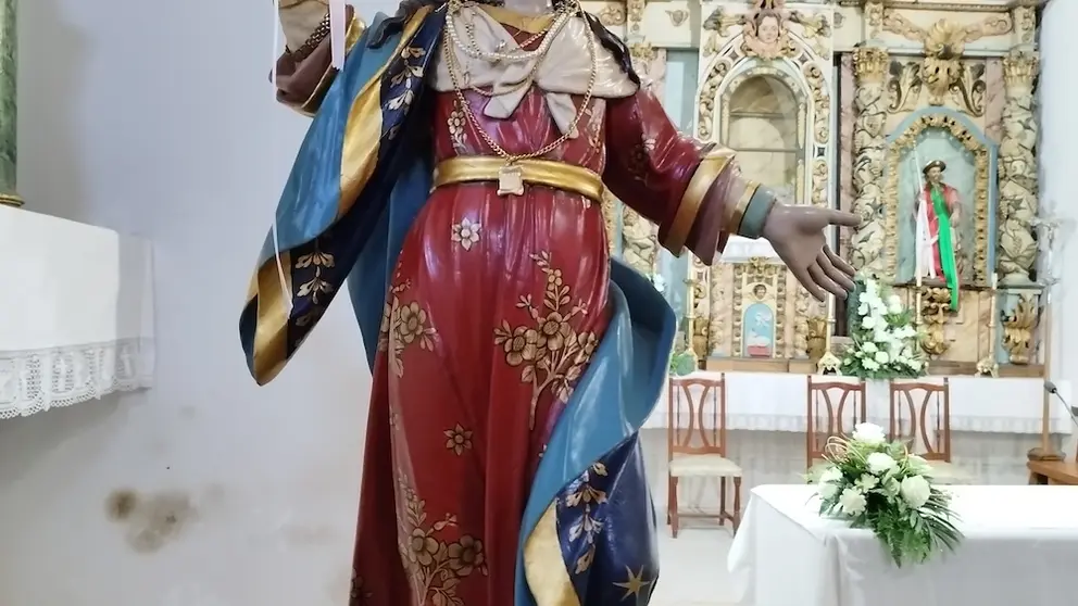 Imaxe de Nosa Señora de Cereo, citada no artigo. Foto-Luis Bermudez