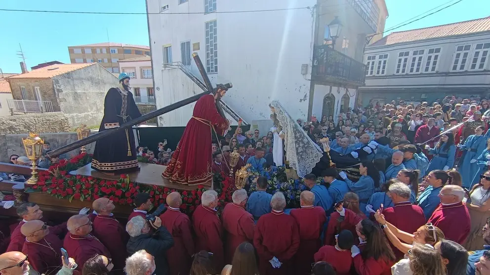 Procesion do Santo Encontro na Semana Santa de Fisterra 2026