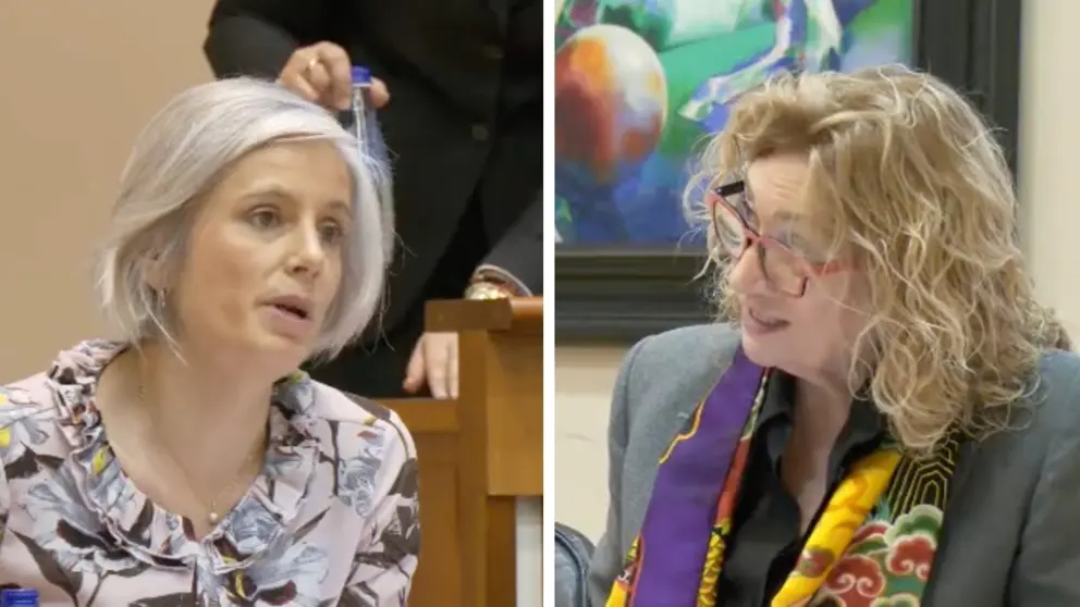 Patricia Iglesias e Encarnacion Diaz Nieto do PP no Parlamento Galego