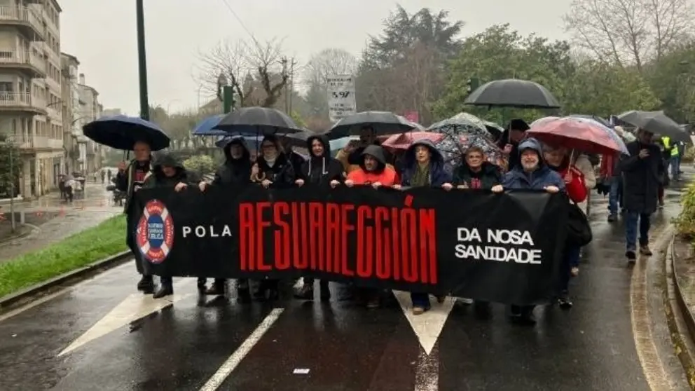Manifestacion en Compostela de SOS Sanidade Publica