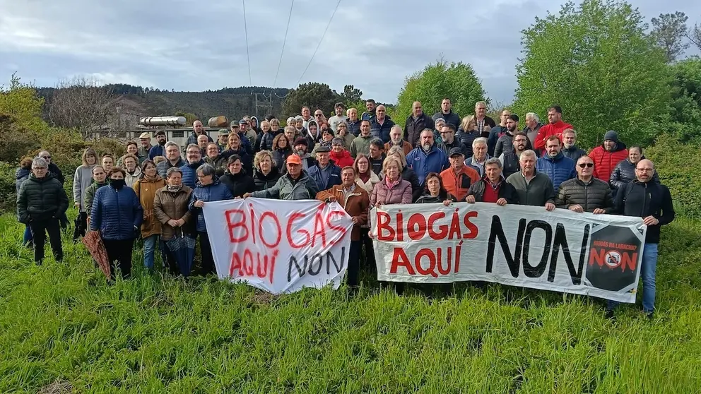 Laracha contra a planta de Biogas