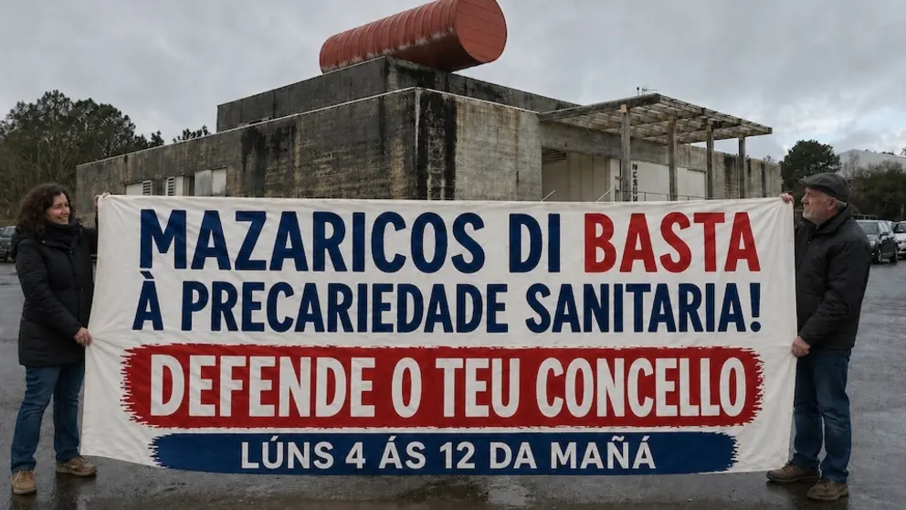 Concentracion Mazaricos sanidade