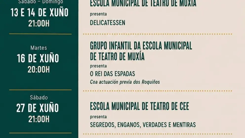 Muxía presenta o seu primeiro Ciclo de Teatro Afeccionado