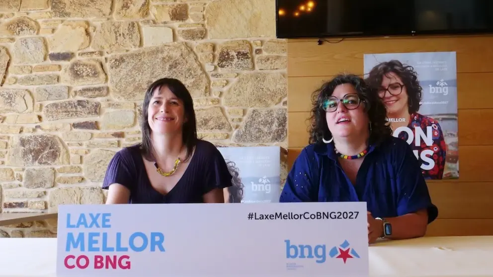 FOTO ANAPONTON E CANDIDATA BNG LAXE CRISTINA VÁZQUEZ Prisco