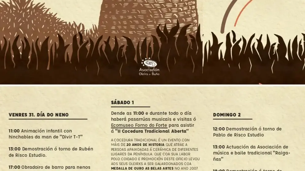 Programa Mostra de Oleria de Buño 2026