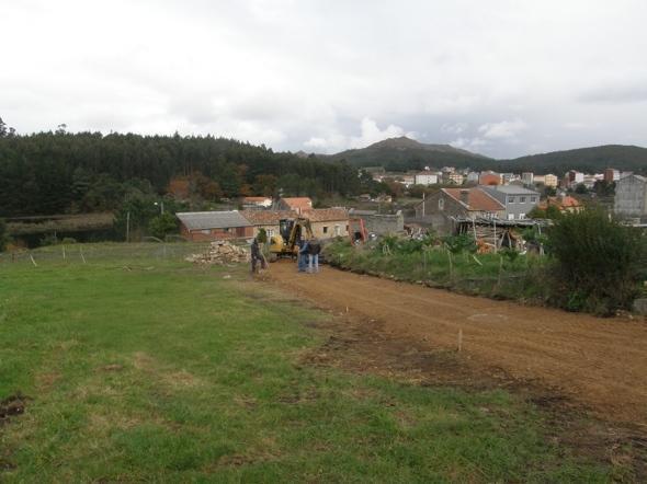 Obras de saneamento na Esquipa (Carnés)